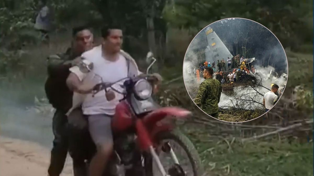 accidente aereo putumayo relato motociclista rescate heridos avion hercules