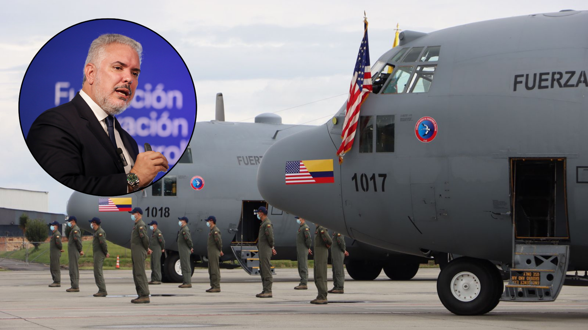 Avión Hércules Fuerza Aeroespacial Iván Duque