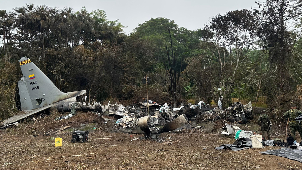 Avión Hércules C - 130 accidentado en Putumayo.