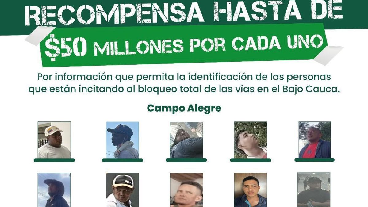 Cartel en Antioquia responbilizar a quienes bloquean vias en medio del paro minero