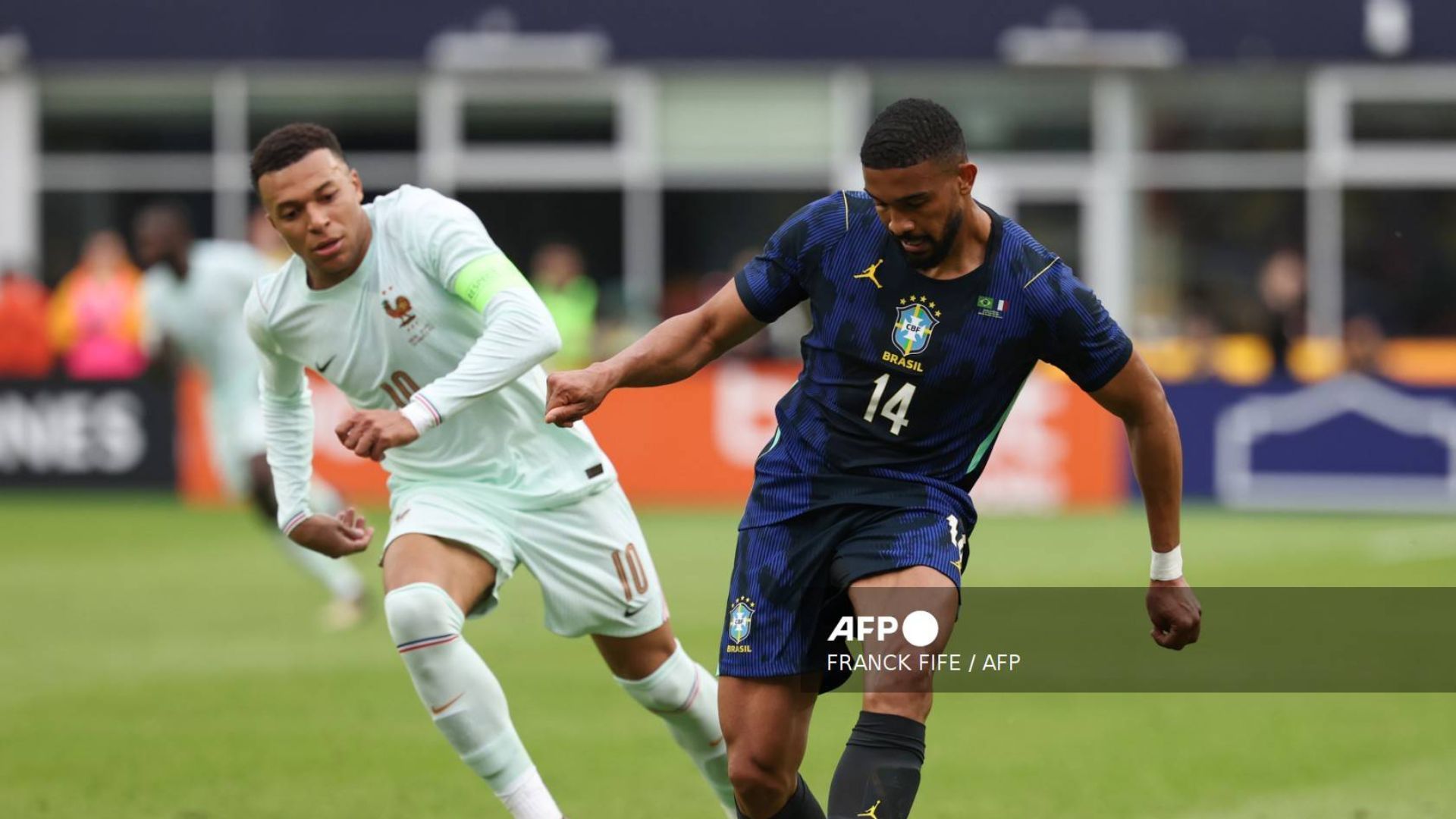 Mbappé anotó en la victoria ante Brasil.