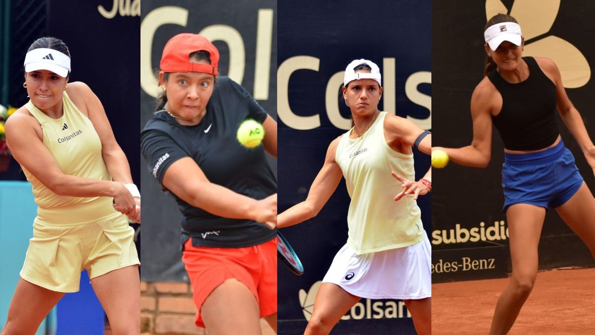 Camila Osorio, Valentina Mediorreal, Emiliana Arango y María Camila Torres están listas para la Copa Colsanitas