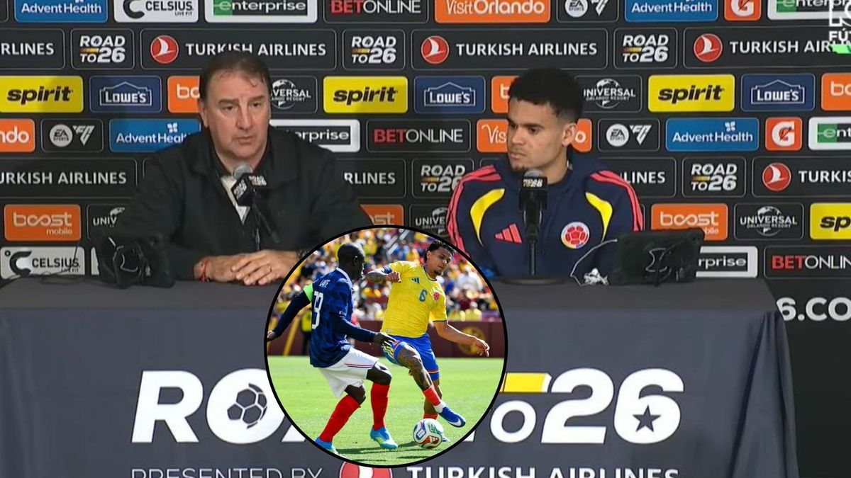 Néstor Lorenzo y Luis Díaz hablaron en conferencia de prensa tras la derrota con Francia