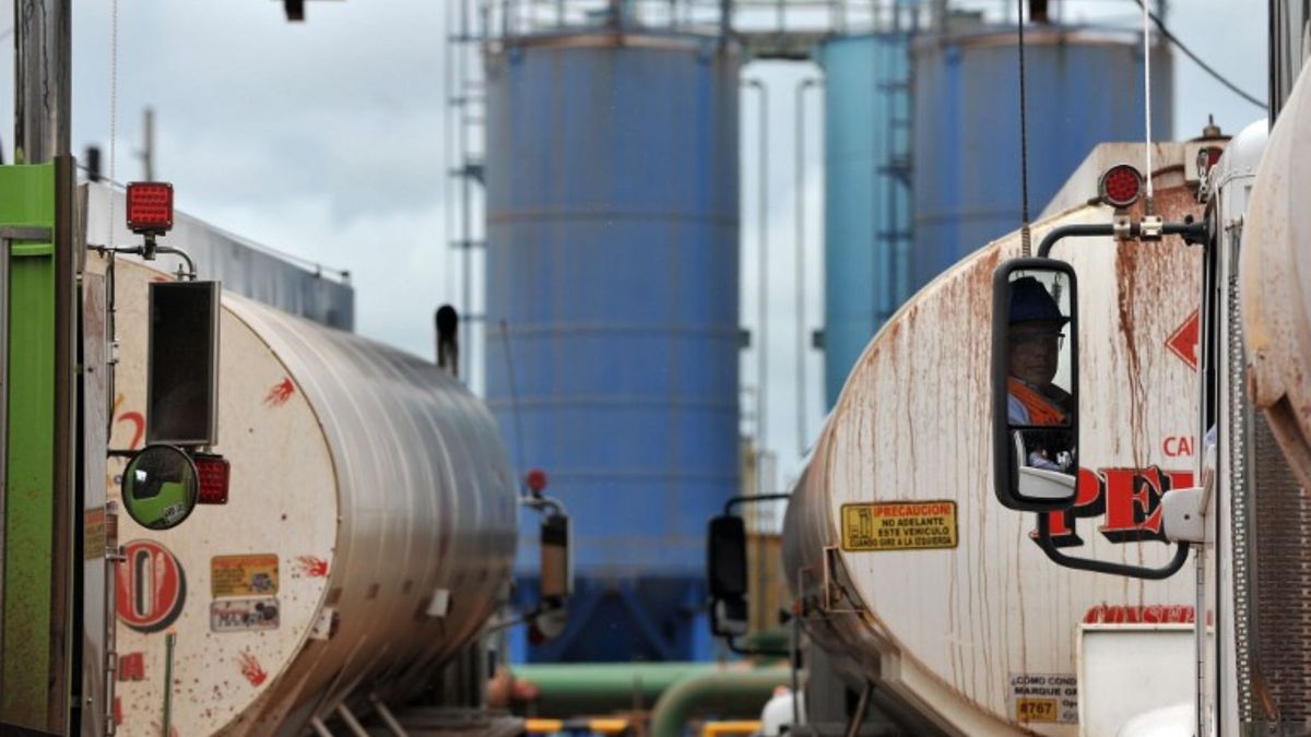 Producción de petróleo y gas en Colombia.