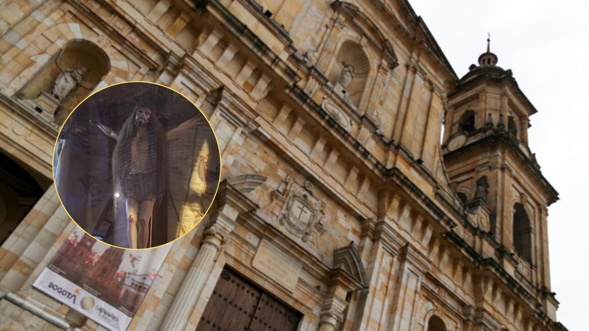 El Cristo en Bogotá que le crece el cabello