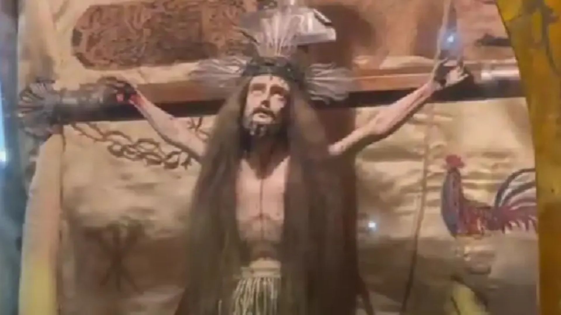 Cristo que le crece el cabello 