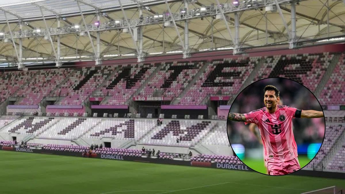 El estadio celebró un gol de Messi y Luis Suárez.