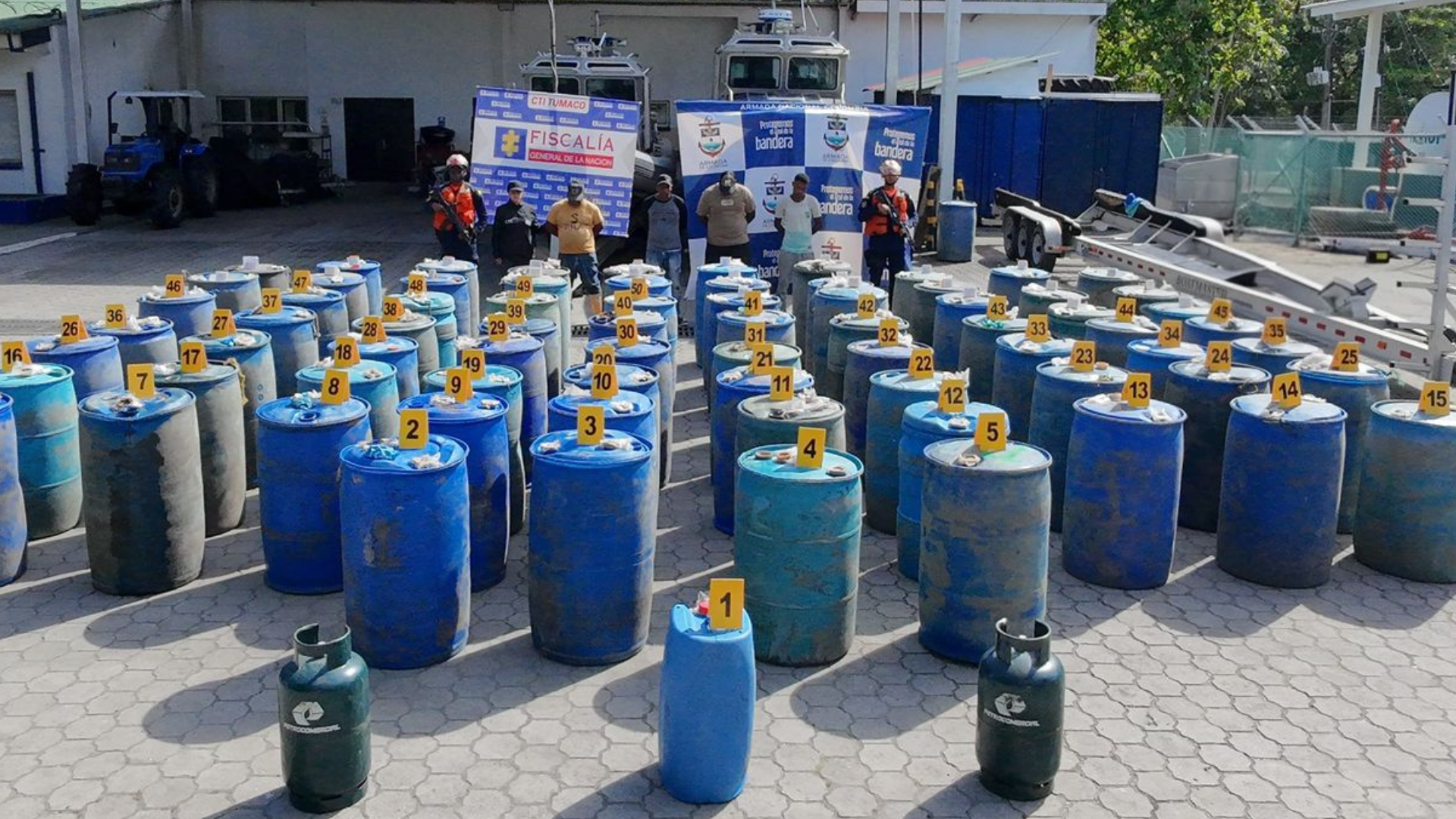 Operaciones de interdicción marítima de la Armada Nacional. 