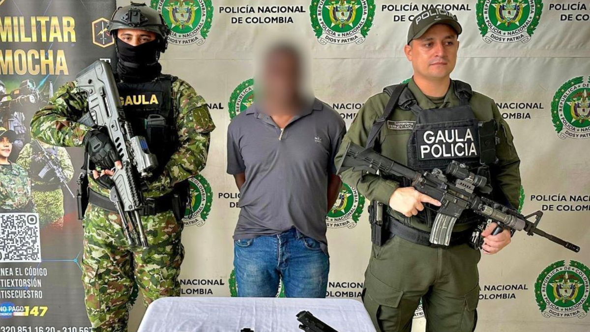 Alias Mincho, falso militar que extorsionaba a comerciantes en Santander.