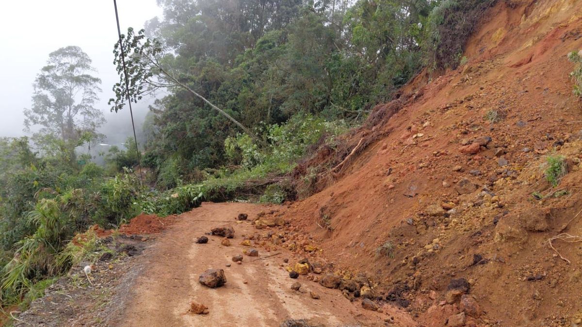 Afectación en vía del suroeste antioqueño