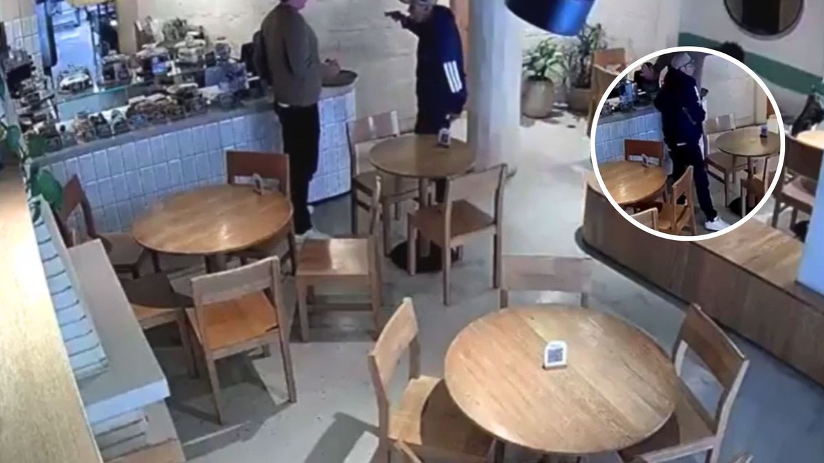 Violento asalto masivo en café en Chapinero, en Bogotá.