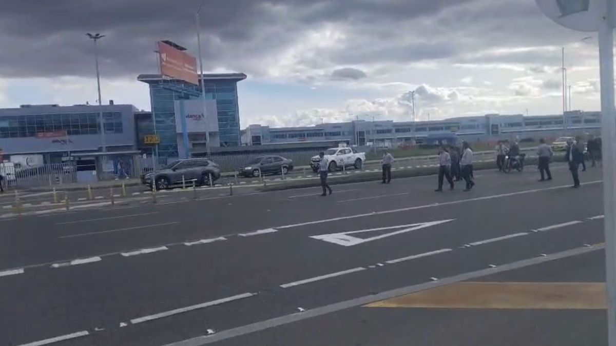Manifestación taxistas Bogotá.