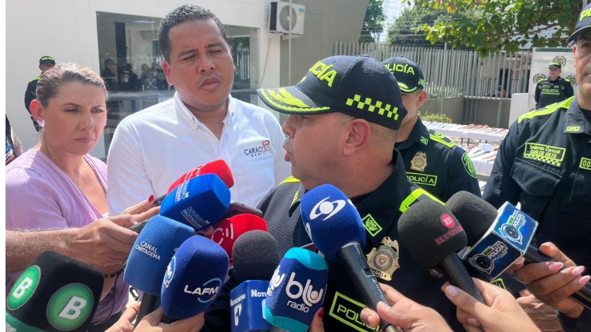 Brigadier General Gelver Yecid Peña Araque, comandante de la Policía Metropolitana de Cartagena.