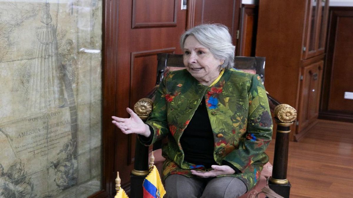 Embajadora de Colombia en Quito, María Antonia Velasco.