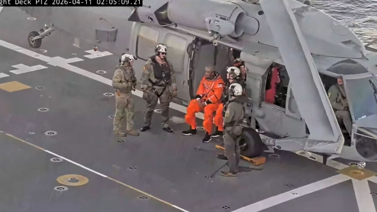 La tripulación de Artemis II fue rescatada.