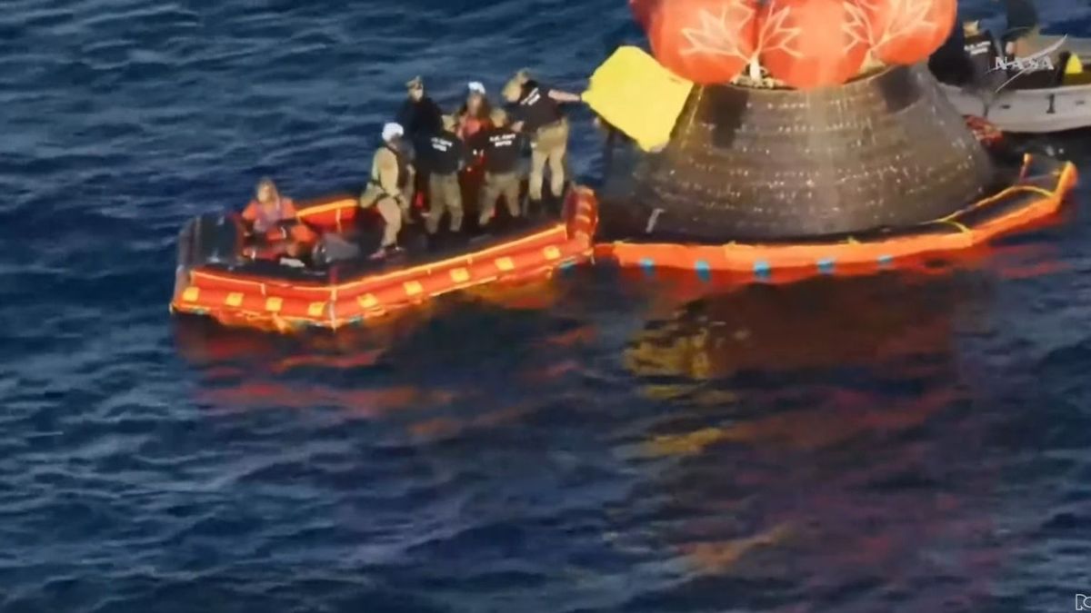 La tripulación de Artemis II fue rescatada.