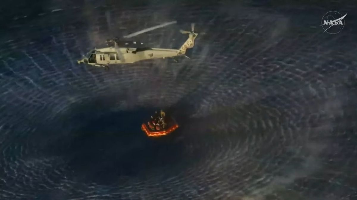 La tripulación de Artemis II fue rescatada.