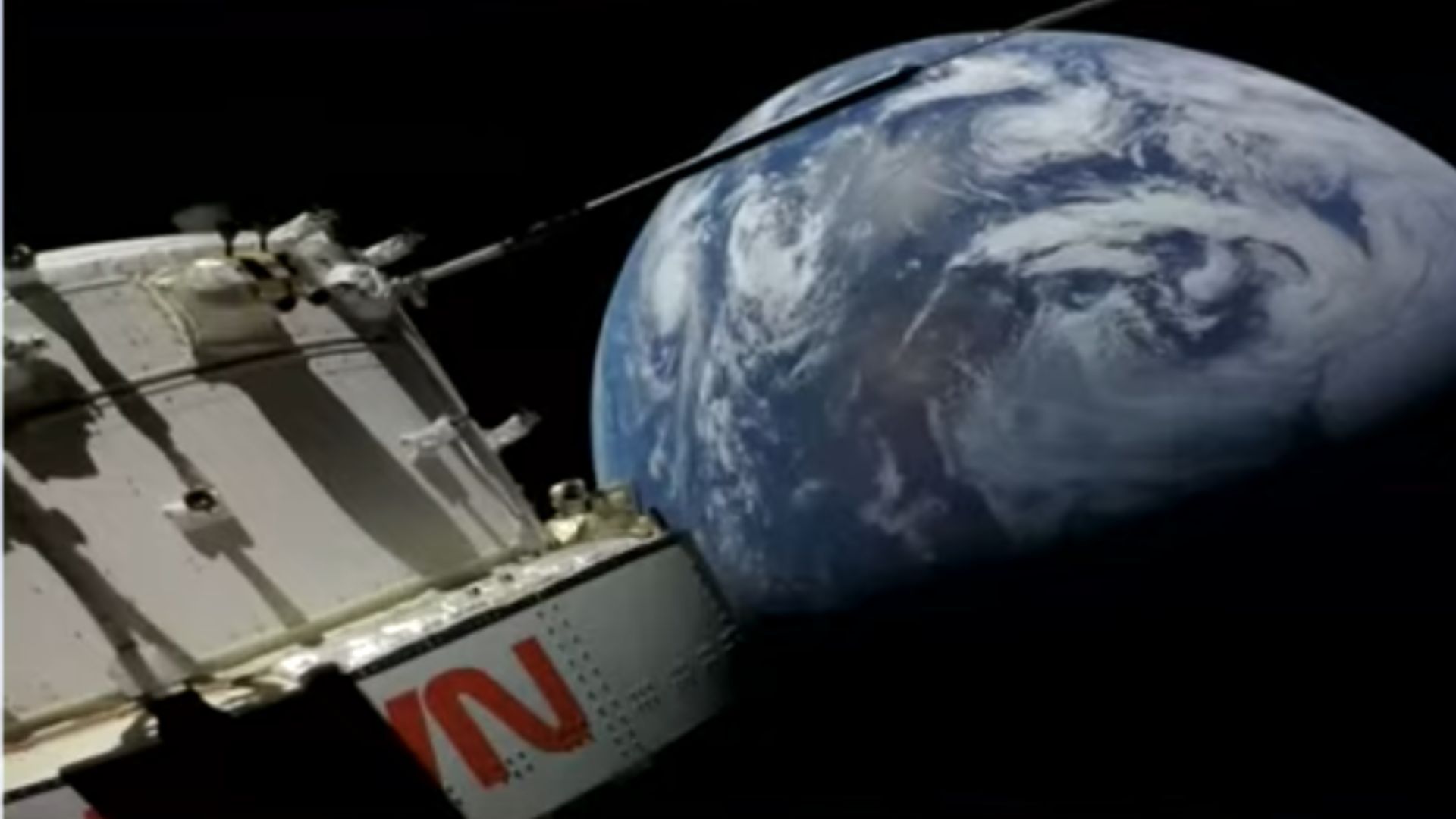Imagen de la Tierra desde la cápsula Orión
