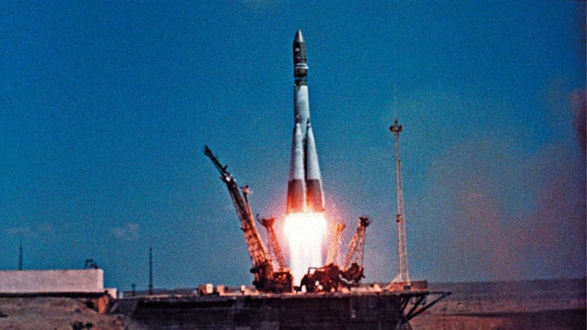 El cohete fue el primero en el que una tripulación viajaba.