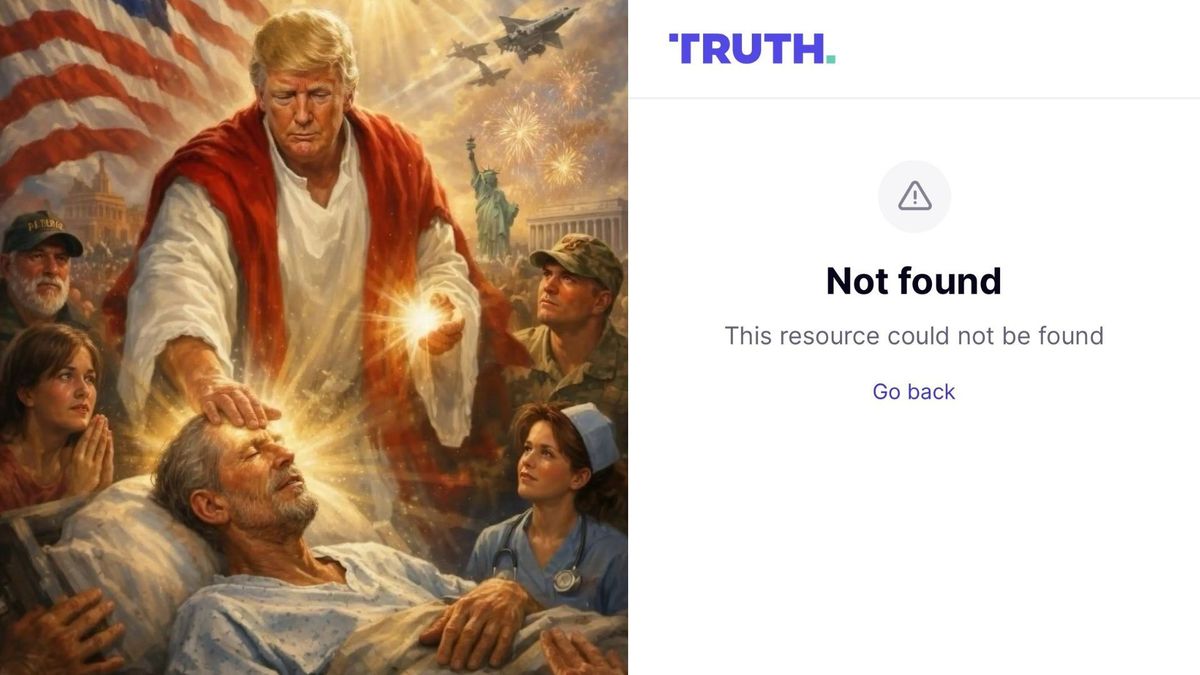 Donald Trump publica una imagen evocando a Jesús
