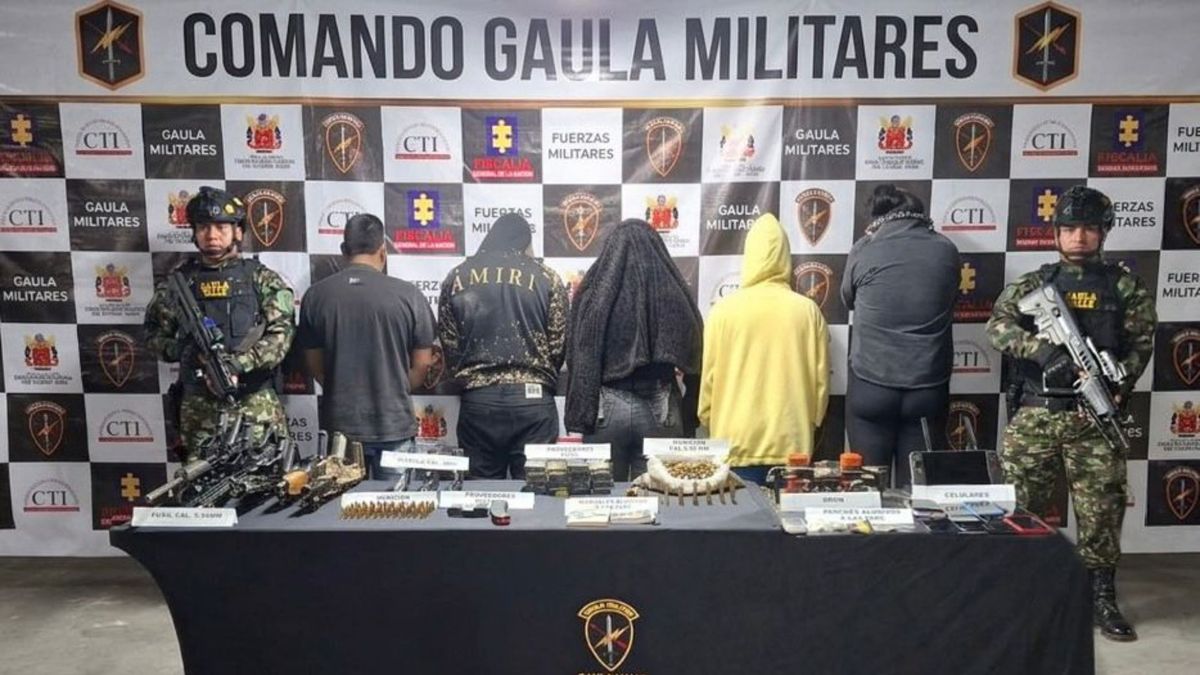 Cinco integrantes del frente 'Jaime Martínez' fueron capturados en Dagua, Valle