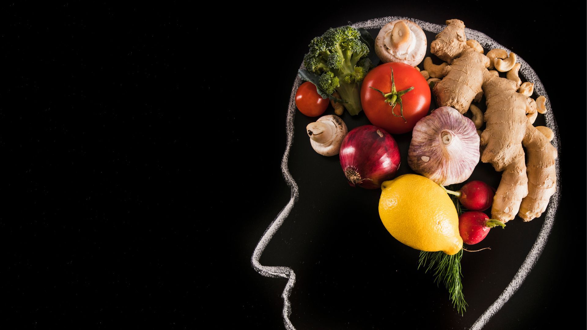 El cerebro requiere carne, fruta y granos.