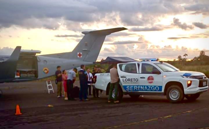 Traslado de colombiano herido en medio de ataque de la Armada de Perú en Putumayo. 