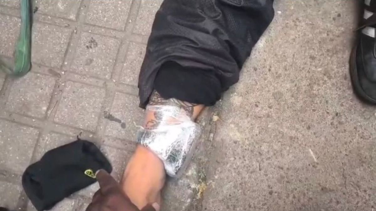 Referencia captura de presunto asaltante con brazalete electrónico del Inpec.