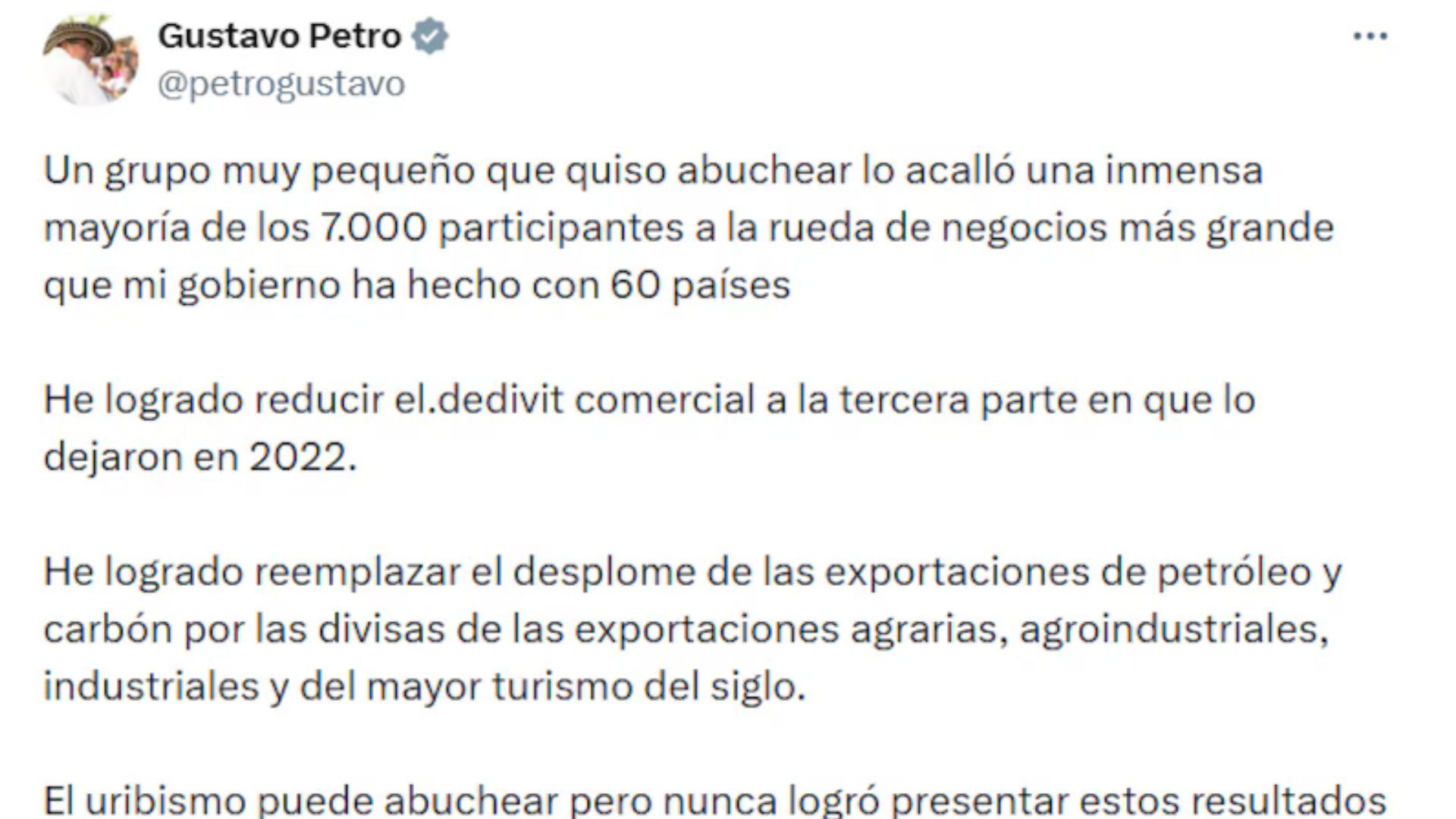 El mandatario se fue contra el uribismo por los abucheos.