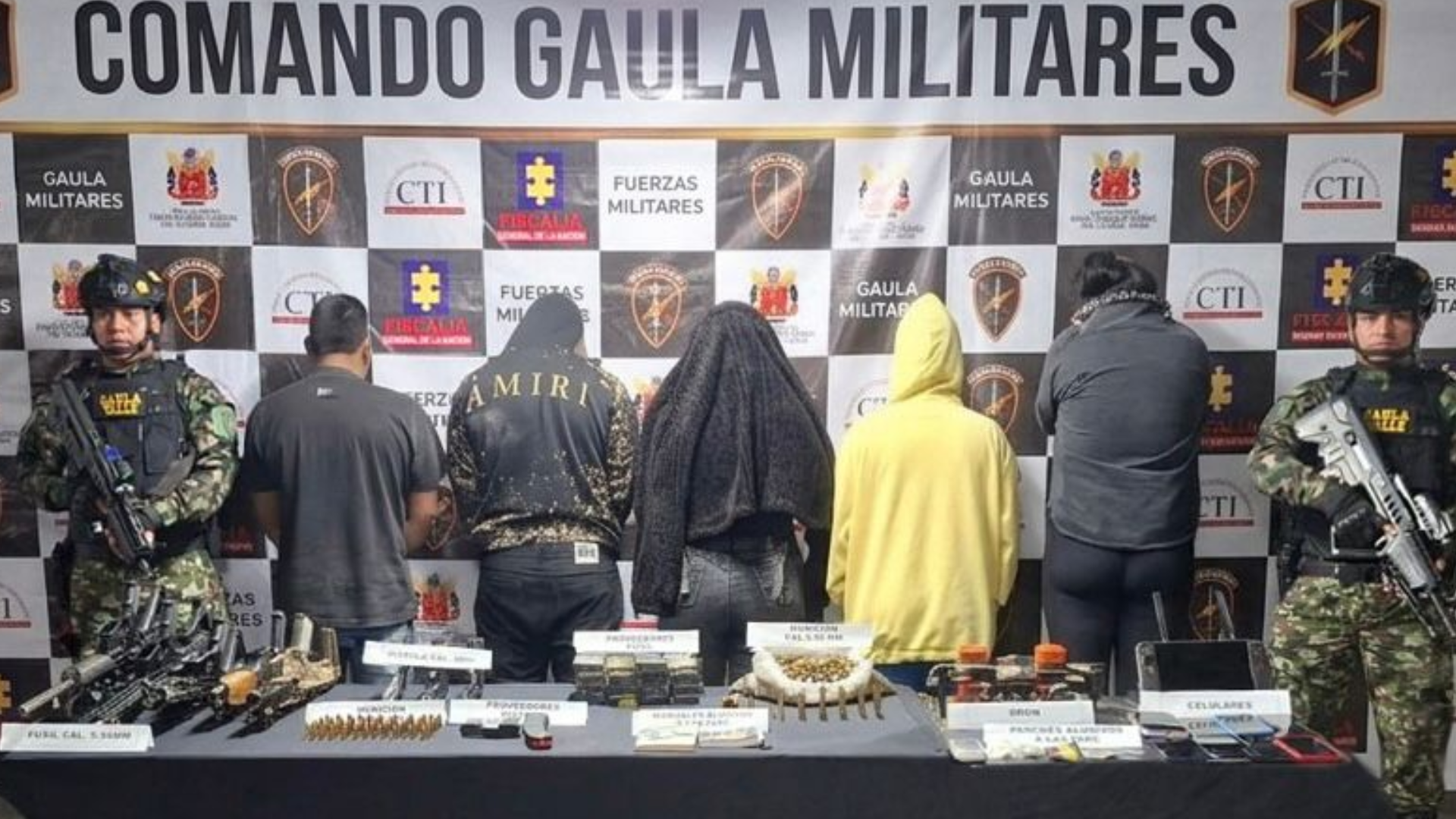 Capturados disidentes de alias Iván Mordisco. 