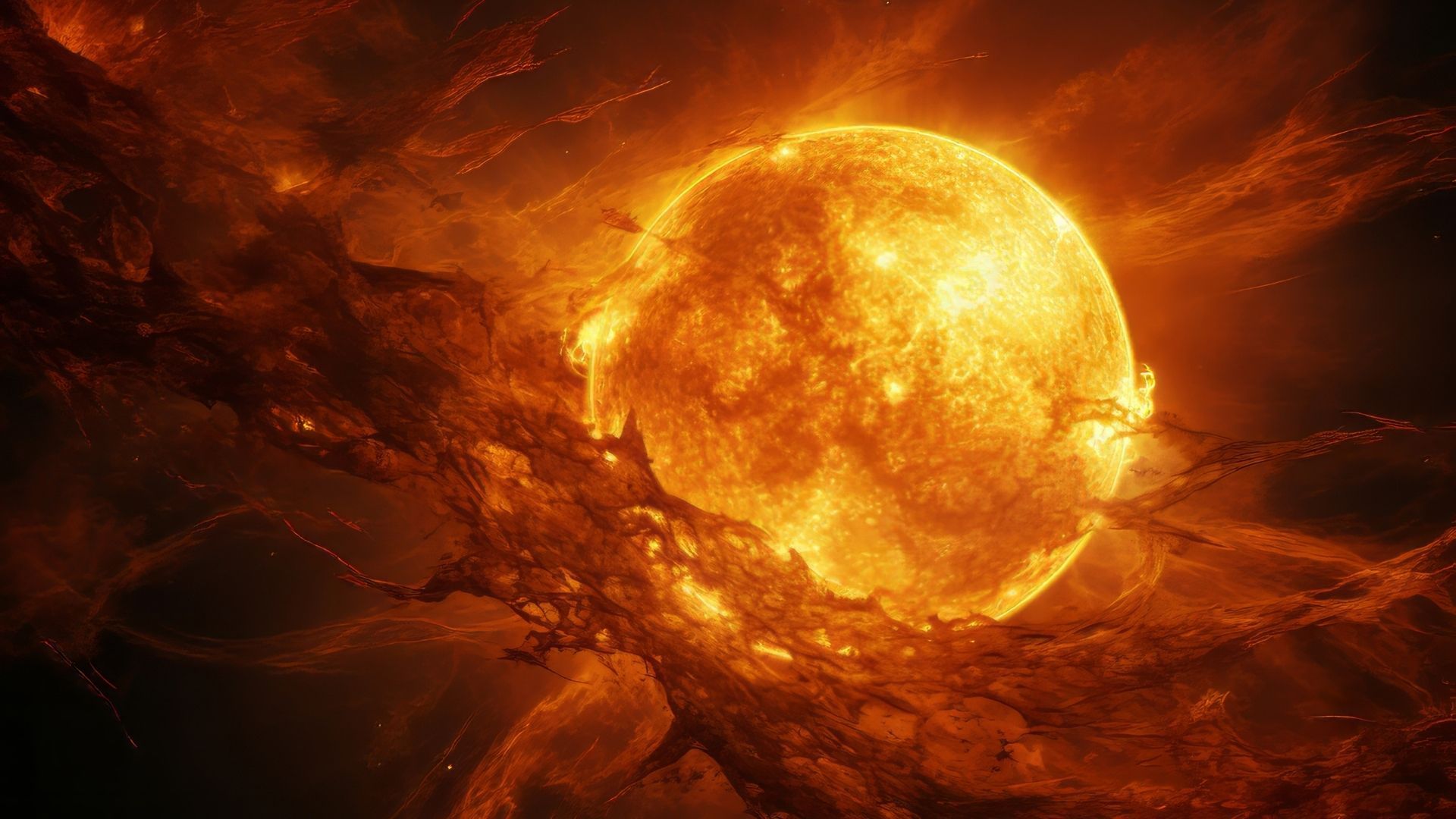 El sol emite radiación cuando hay una tormenta solar.