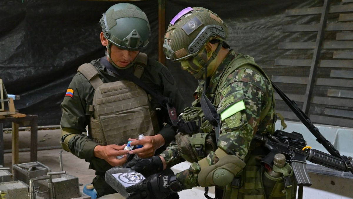 Operaciones contra el narcotráfico de las tropas del Ejército Nacional.