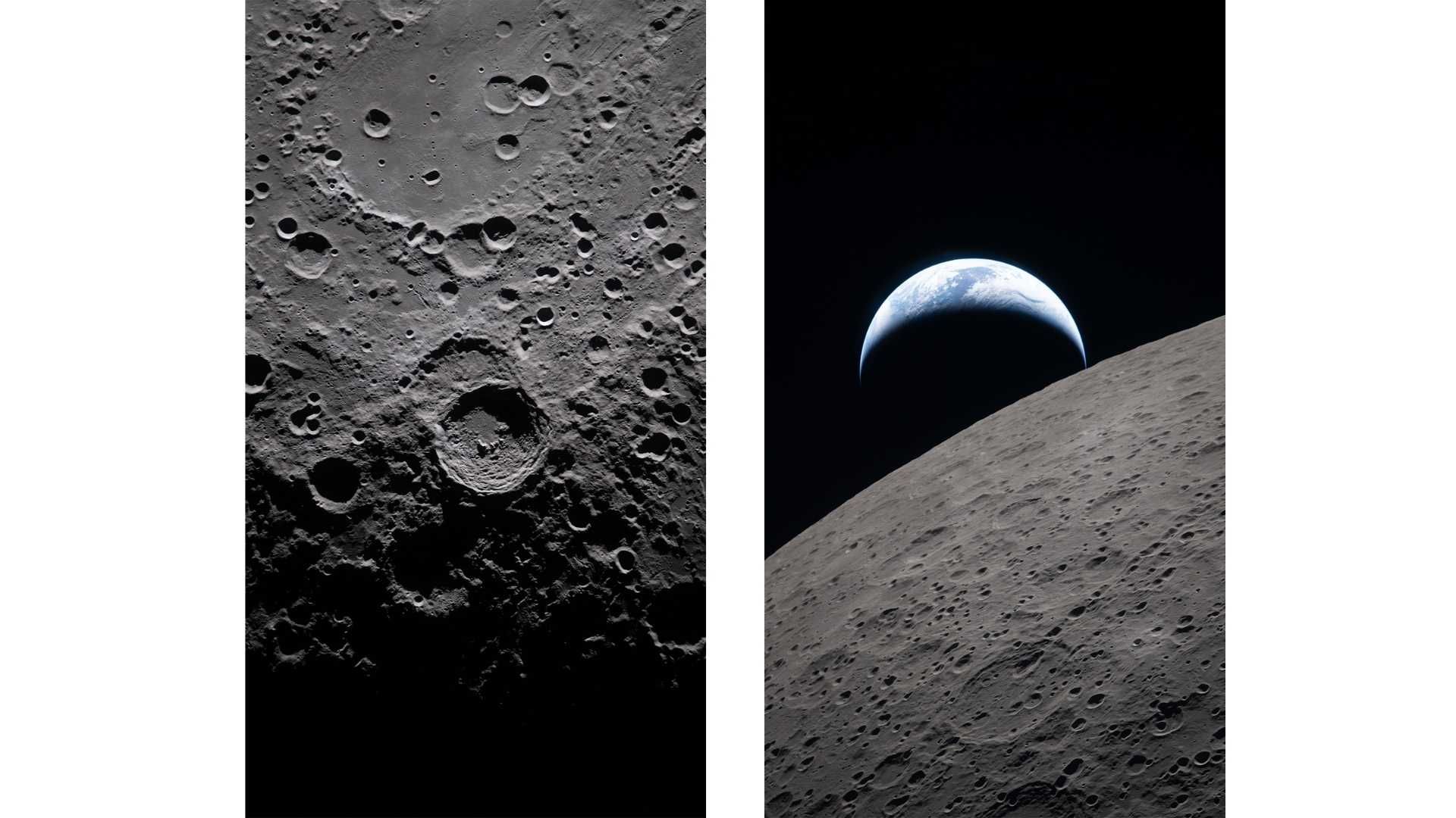 La NASA publicó 17 fondos de pantalla gratuitos con fotografías tomadas en el viaje hacia la Luna.