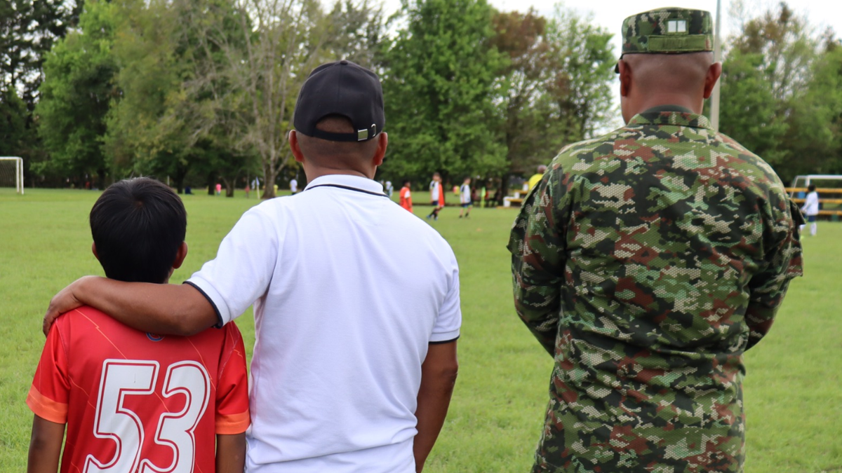 Campaña para prevenir el reclutamiento forzado en Cauca.