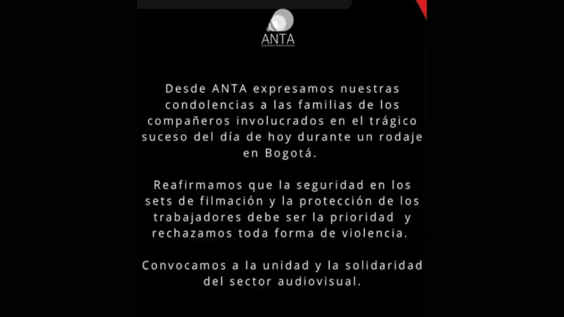 El gremio solicitó más seguridad para los equipos de producción.