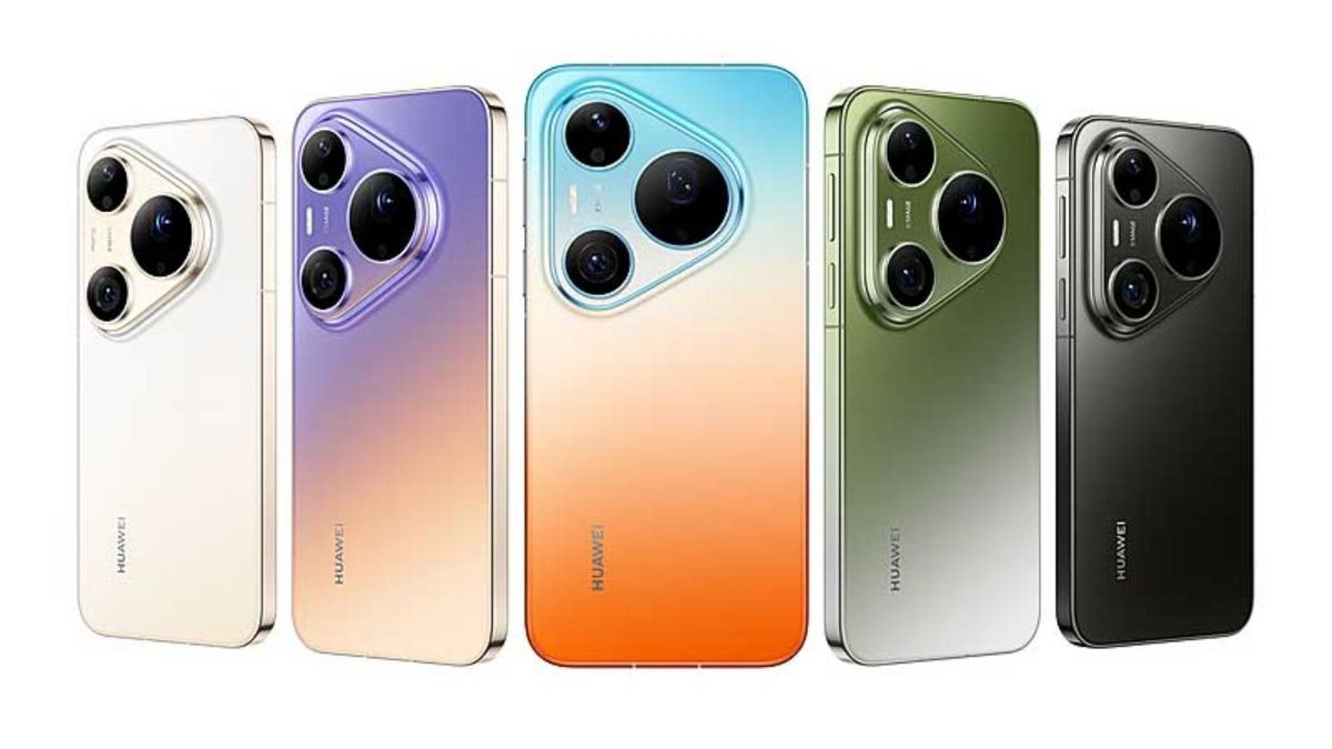 La serie Pura 90 mantiene el módulo de cámara triangular característico de la marca.