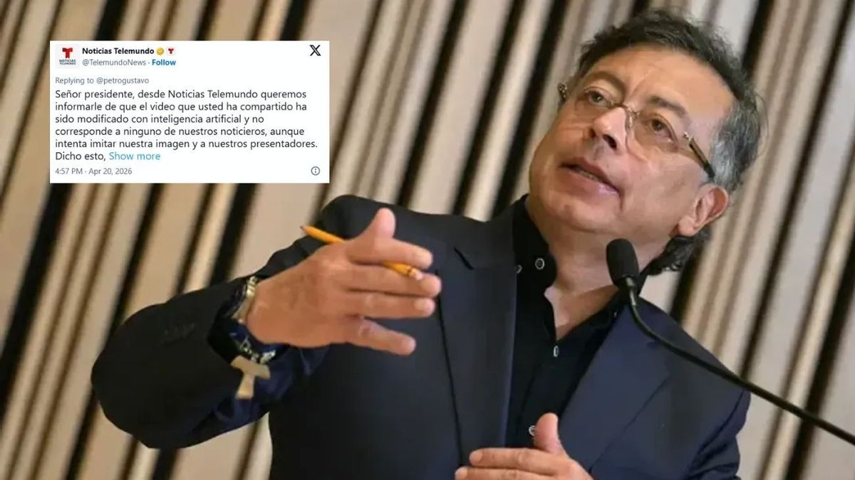 Gustavo Petro es desmentido por Noticias Telemundo por una noticia falsa