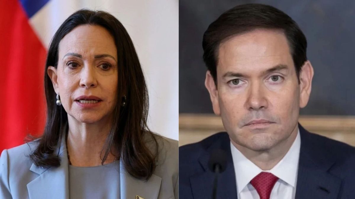María Corina Machado y Marco Rubio