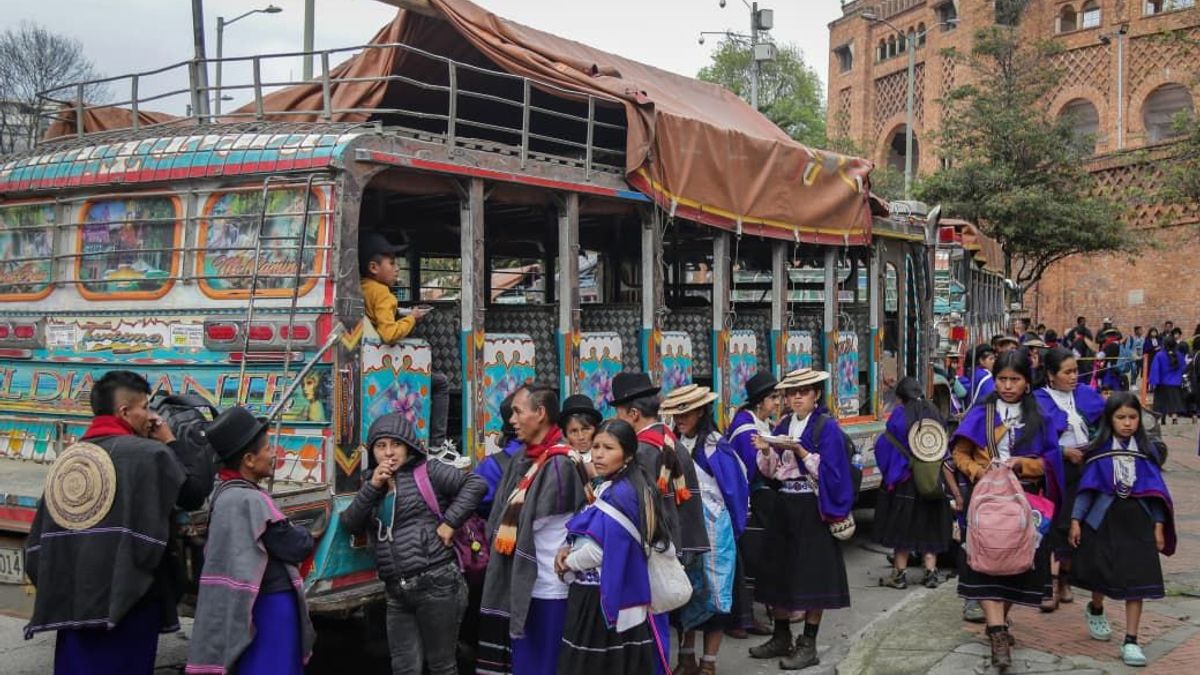 Indígenas de la comunidad misak.