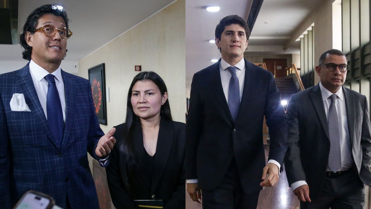 Karen Manrique y Wadith Manzur, junto a sus abogados Andrés Garzón y Luis Carlos Torregrosa, radicaron una avalancha de recursos contra los conjueces y magistrados que votaron para enviarles a prisión por el caso de la UNGRD.