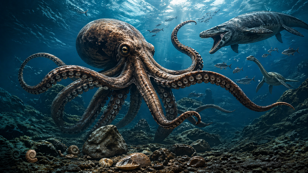 Un pulpo gigante pudo haber dominado los mares hace 100 millones de años