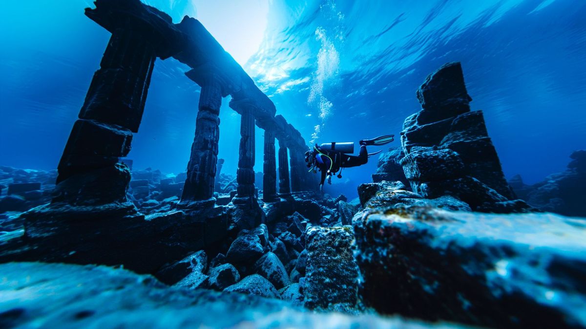 Las construcciones se han conservado bajo el agua durante cientos de años.