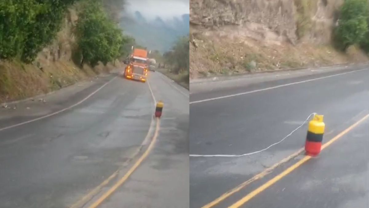 Hallan cilindro en vía hacia Buenaventura