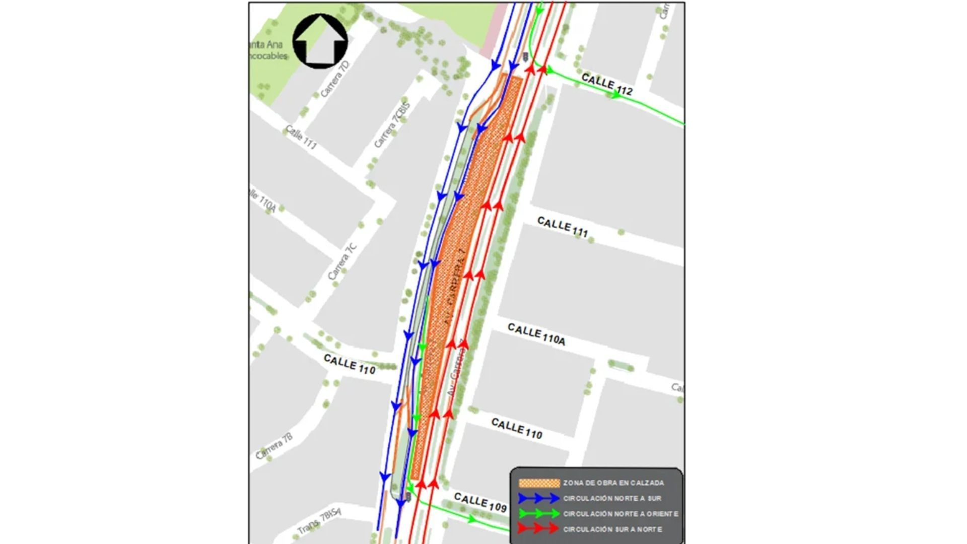 Carrera séptima cierres 