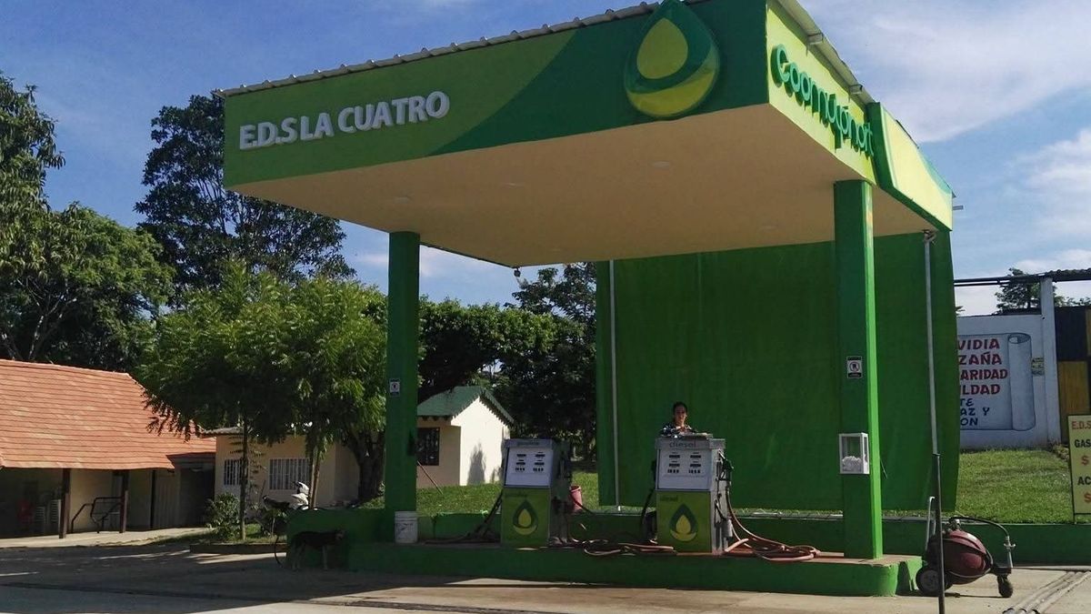 Estación de servicio en el municipio de Tibú