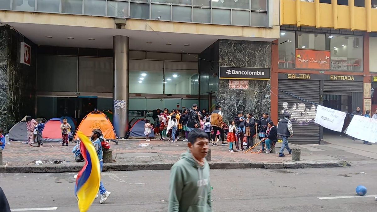 Indígenas protesta MinInterior.