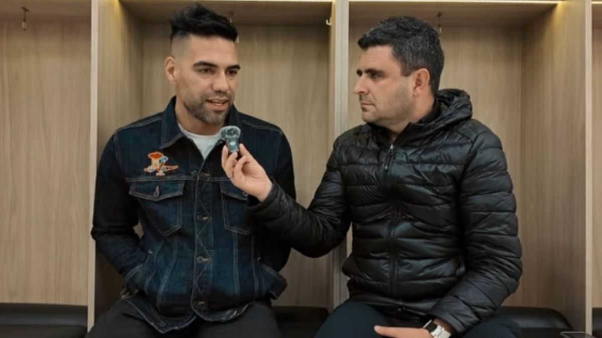 Falcao y Juan Felipe Cadavid