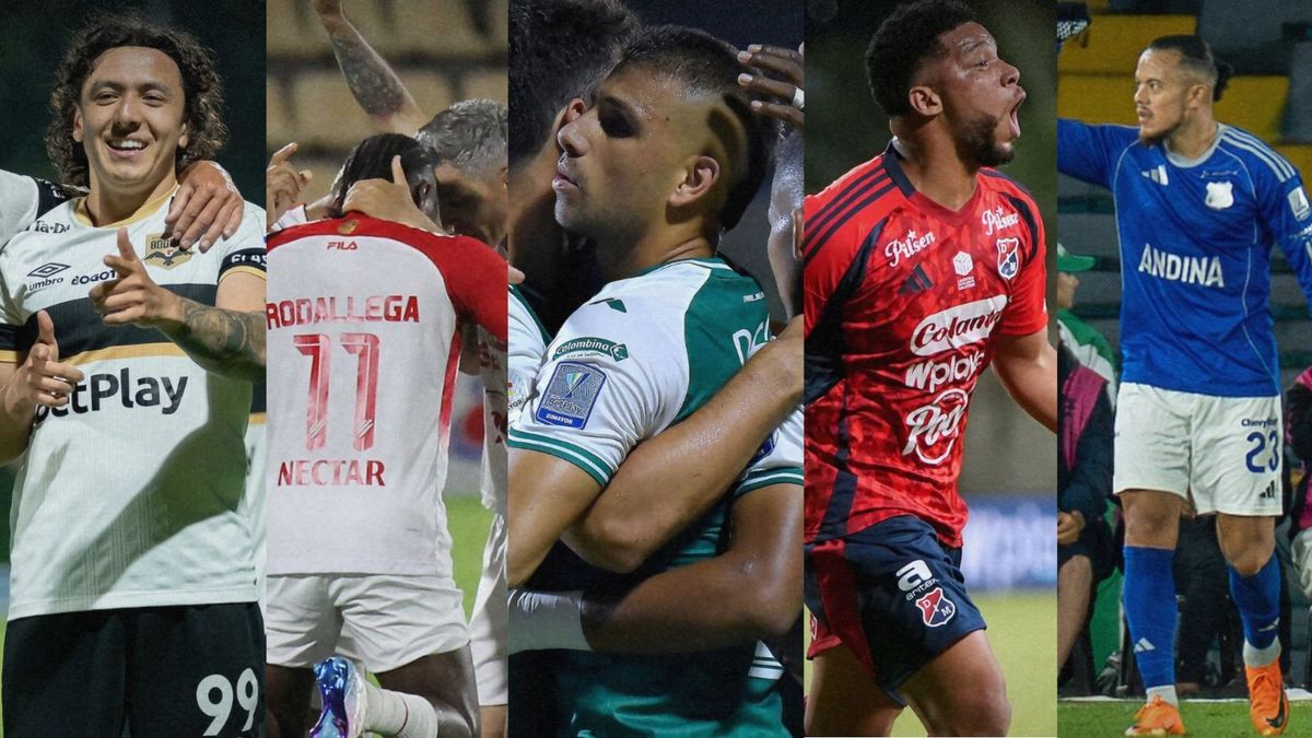 Los cinco equipos que llegan con posibilidades de clasificar a la finales de la Liga colombiana