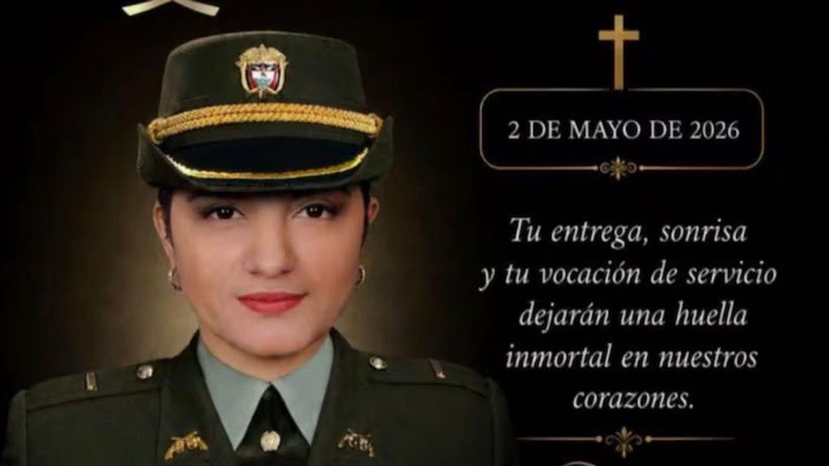 La subteniente de la Policía Nacional Jenyfer Alexandra Marciales Londoño