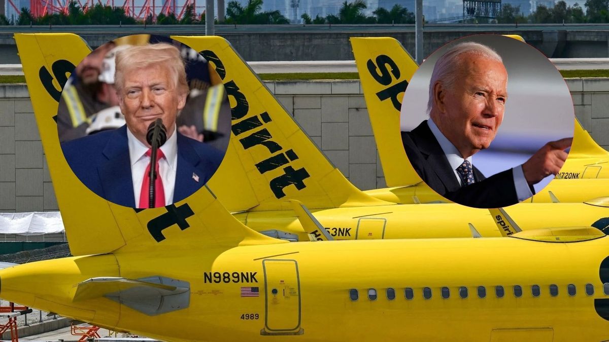 Donald Trump, Joe Biden y Spirit Airlines